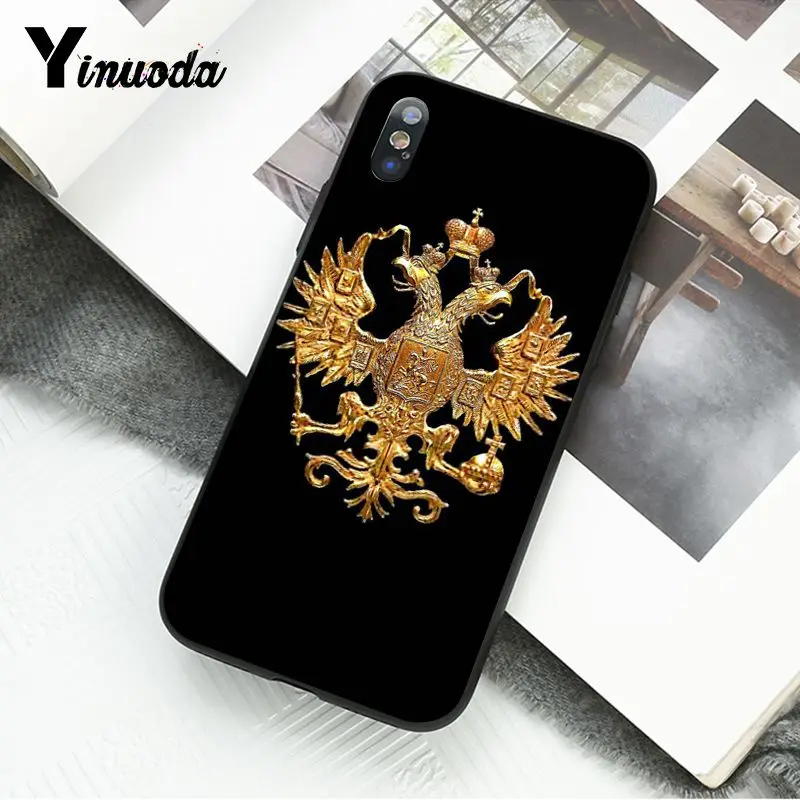 Yinuoda, чехол для телефона с эмблемой флага России для iphone 11 Pro Max X XS MAX 6 6S 7 8plus 5 5S XR - Цвет: A3