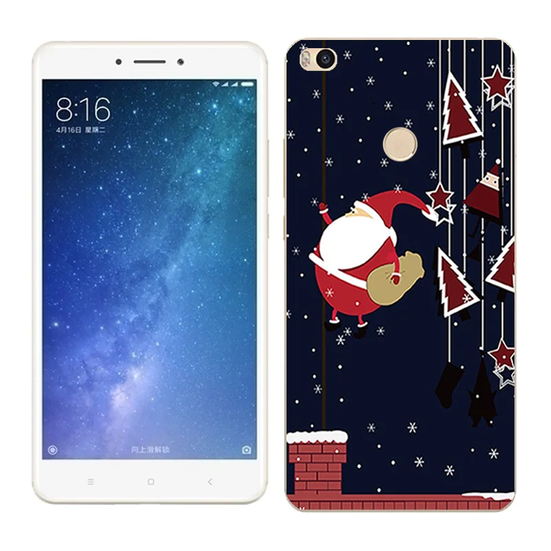 Чехол s для Xiaomi Mi Max2, мягкий силиконовый чехол для Xiaomi Mi Max 2 X'mas Day, окрашенный чехол для телефона xiomi Mi Max 2, Fundas - Цвет: 03