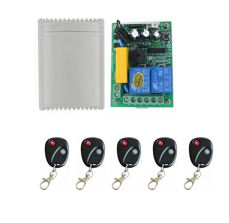 free ship AC220V 2CH 10A Radio Controller RF Wireless