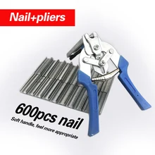 Fastening-Clamp Nails Poultry-Cage Fox-Bird Dog Pliers-600 Rabbit Chichen Installation-Kit