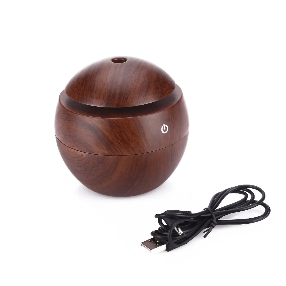 

2019 Drop Shpping Wood Grain Humidifier Aromatherapy LED for Decoration