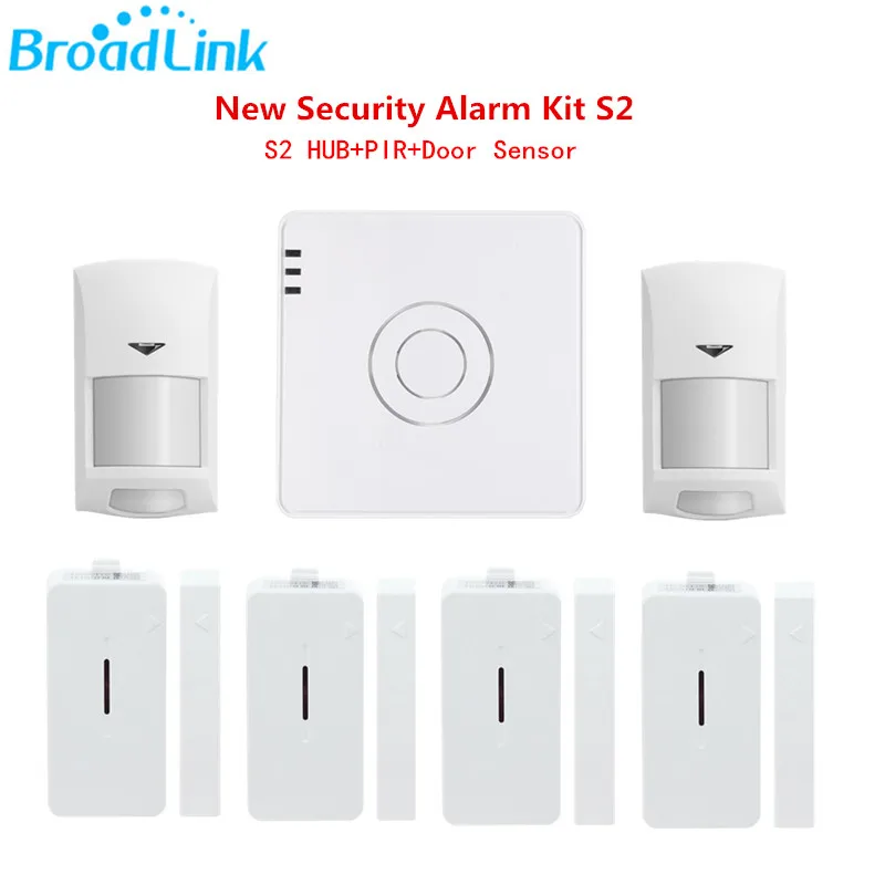 

2017 New Original Broadlink S2 RF433MHz Alarm&Security Kit S2 Host 3PCS Door Sensor 2PCS PIR Motion Sensor Upgrade S1/S1C
