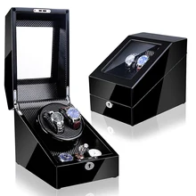 Время партнер Роскошные Деревянные Часы моталки двигатель коробка Автоматическая Часы моталки