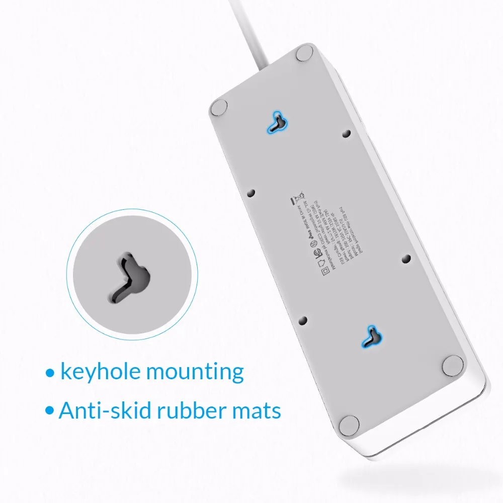 ORICO USB Мощность полосы защита розетки от скачков напряжения 10 розетками