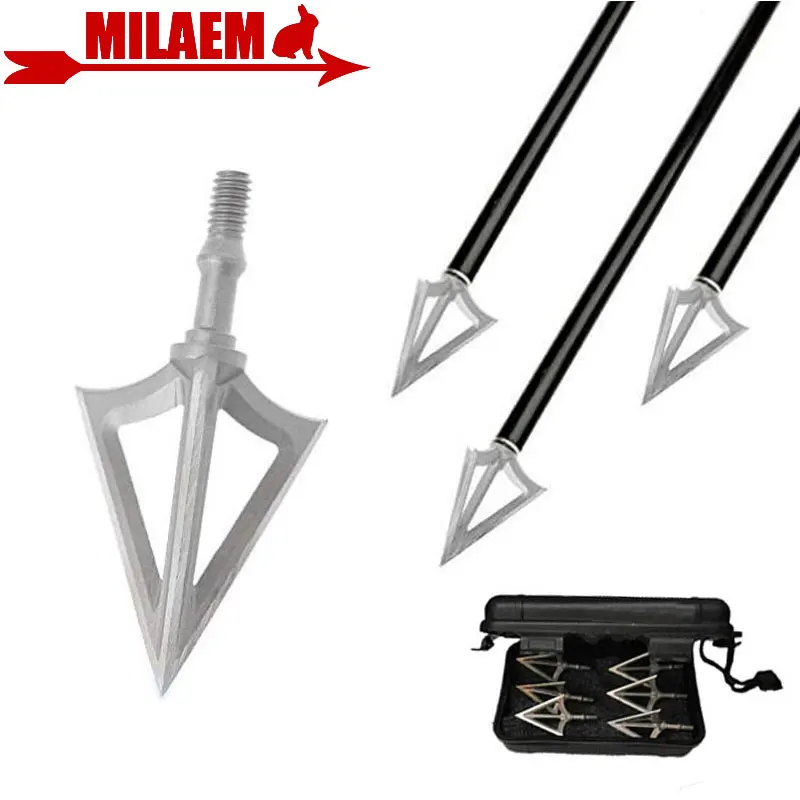 

Archery Blade Arrowhead Fixed 3 Blade Broadheads Stainless Steel Target Arrow Point Tips Shooting Hunting Arrow Accessories