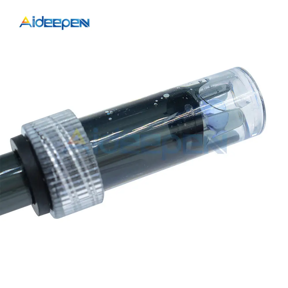 PH Electrode Sensor PH Meter Tester 0-14 Value Hydroponic Sensor BNC Connector Probe Detection with 1m Cable Non-rechargeable ph meter ph electrode probe