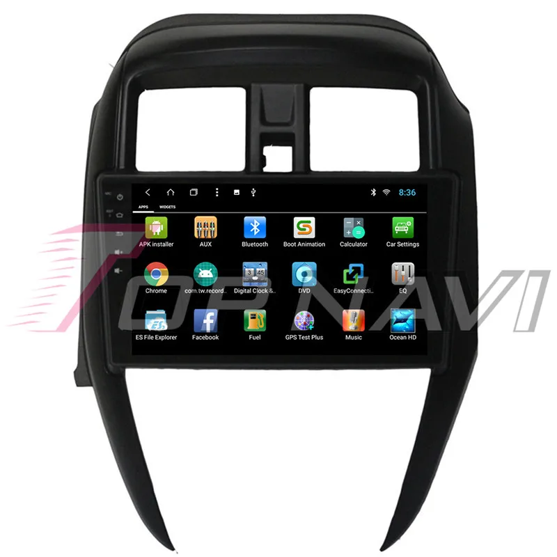 Perfect 2 Din Android 8.1 9 Inch Car GPS Navigation For Nissan Sunny 2014 2015 2016 Stereo Octa Core Car Auto Multimedia Players NO DVD 5