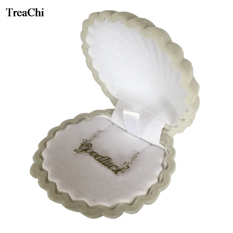 Clam Shell Jewelry Box with Velvet Cover Life Changing Products