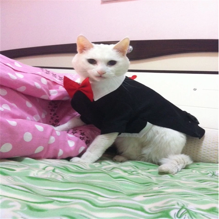 Wedding Clothes For Dogs Cats Wear Clothing Costume Cats Roupa Cotton