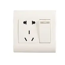 Универсальный 2 Pin+ AU 3-контактная розетка квадратный переключатель пластина