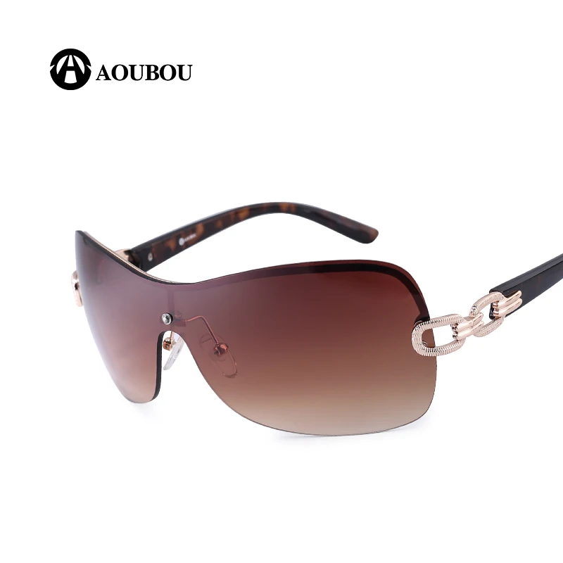 AOUBOU без оправы солнцезащитные очки для женщин, Брендовый дизайн очки цепь из нержавеющей стали, очки для прогулок, бега, для гольфа других развлечений, очки 6112