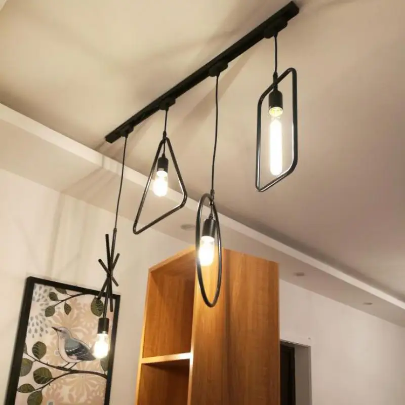 Современный светильник E27 Pendant Light Простая столовая передняя стойка Бар Урожайная