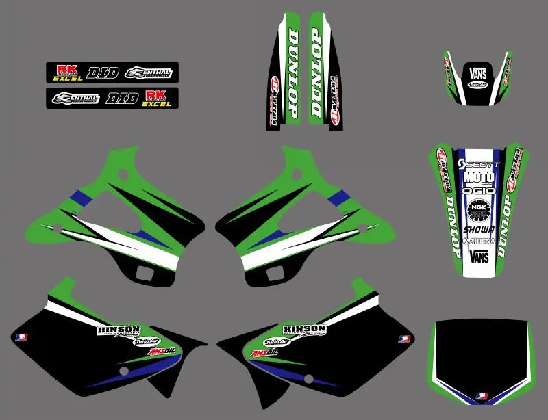 Motorcycle Graphics Decals Stickers For Kawasaki KX125 KX250 1994 1995 1996 1997 1998 KX 125 250 Motocross Dirt Bike Motorcycle Graphics Decals Stickers For Kawasaki KX125 KX250 1994 1995 1996 1997 1998 KX 125 250 Motocross Dirt Bike