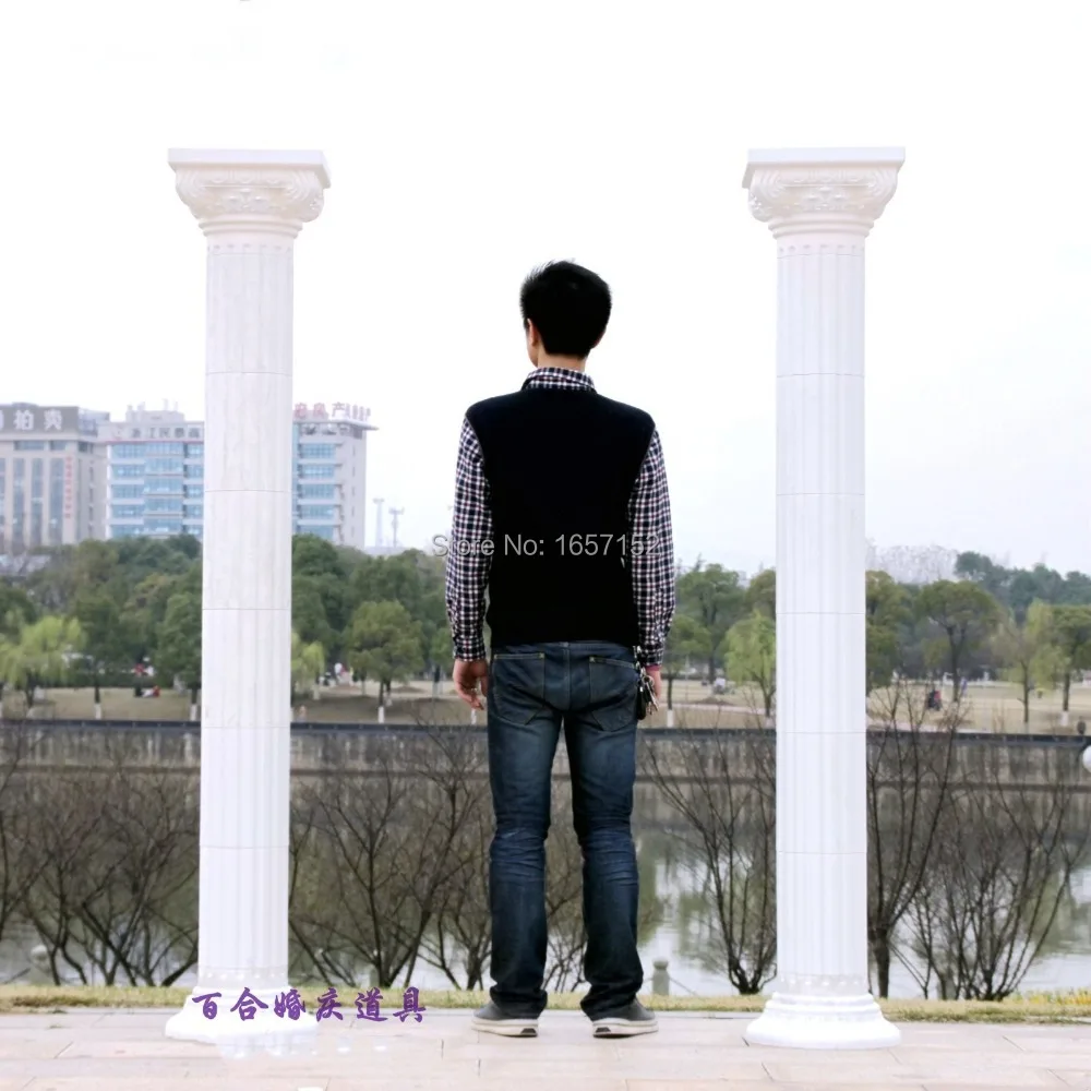 

The wedding arrangement Raised Wedding plastic high Roman pillars wedding road lead high plastic roman pillars