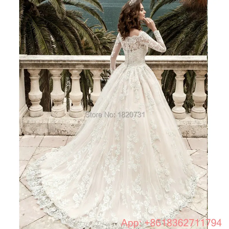 Vestido De Noiva Renda винтажное кружевное свадебное платье принцессы, 2019 бальное белое свадебное платье, Robe De Mariage, 2019 Casamento