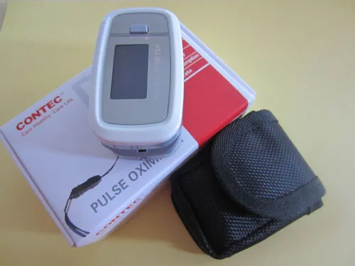 FDA CE ISO насыщенность крови кислородом SPO2 контроль частоты пульса пальцевой Пульсоксиметр оксиметр с мешочком - Цвет: grey