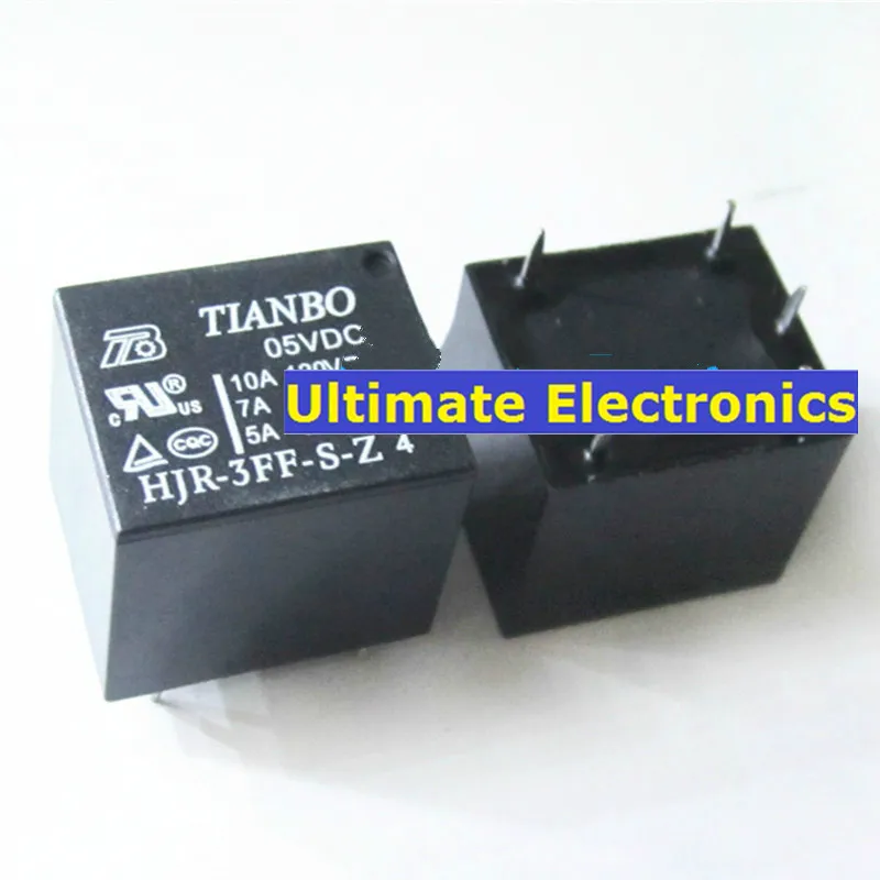 

5pcs HJR-3FF-S-Z 05VDC Relay 5V 10A T73 5pin