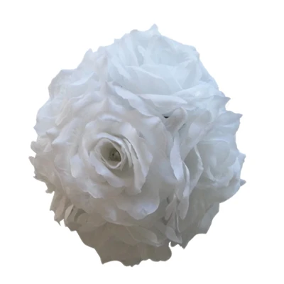 Быстрый EMS 10 шт. 1" свадебный цветок мяч Таблица Центральным Декор настенный целовать мяч искусственный шелк роза Pomander flore - Цвет: Color 7