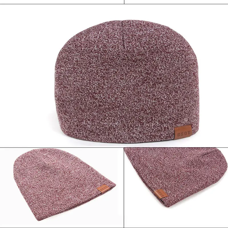 Esportivos ao ar Tampas de Esqui Chapéu de Malha de Malha de lã Chapéus de Inverno ao ar Cap para Homens e Mulheres Equipamentos Livre Quente Snowboard Inocentes 23 lã quente chapéus de inverno ao ar