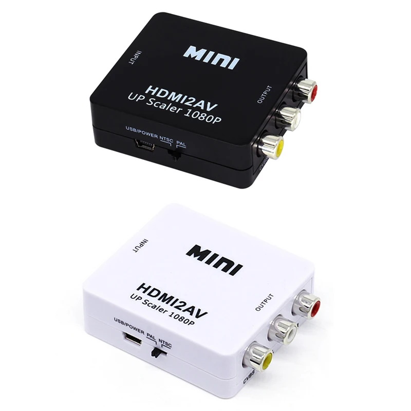 HDMI To RCA AV Converter HDMI To AV Adapter Android TV Smart Box Laptop Chromecast For 1080P 720P 480P NTSC/PAL HDMI2AV