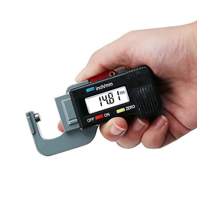 Cyfrowy LCD miernik grubości mikrometr 0-12 7x25x0 01mm 0 005-cal poziome papier gumowy szerokość tkaniny narzędzia pomiarowe tanie i dobre opinie VLASOV Digital LCD Thickness Gauge Micrometer 0-12 7x25x0 01mm 0 005-inch Hor 0-12 7mm 0 5 0 01mm 0 005 0 03mm 0 001 Cyfrowy LCD miernik grubości mikrometr 0-12 7x25x0 01mm 0 005-cal poziome papier gumowy szerokość tkaniny narzędzia pomiarowe tanie i dobre opinie VLASOV Digital LCD Thickness Gauge Micrometer 0-12 7x25x0 01mm 0 005-inch Hor 0-12 7mm 0 5 0 01mm 0 005 0 03mm 0 001