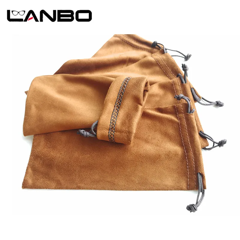 LANBO 100 шт. 18*9,5 см сумка для очков Чехол мягкие очки Charpie тканевая сумка солнцезащитные очки чехол золотой цвет S31