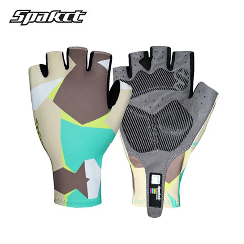 SPAKCT велосипедный велосипед, перчатки, гель-накладка, короткие перчатки для велоспорта с полупальцами, дышащие перчатки для спорта на открытом воздухе, мужские перчатки для горного велосипеда