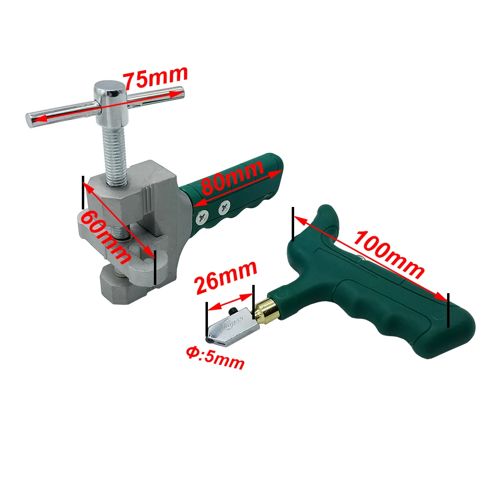 Новинка, открывалка для стеклянной плитки, высокое качество, ручная, большое колесо, керамическая плитка, стеклорез, многофункциональный роликовый резак, 3-19 мм