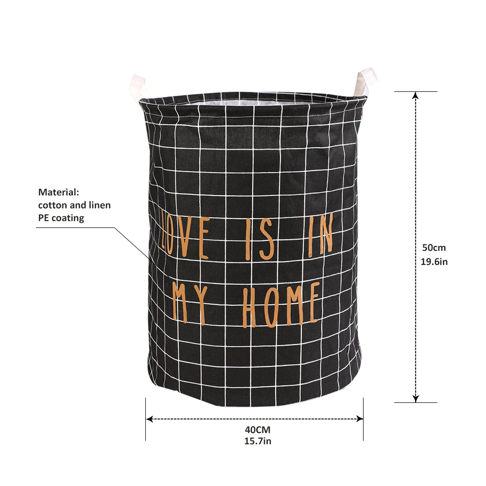 Складная складная корзина для белья большая емкость ведро корзина для белья холст грязная одежда Органайзер с ручкой Корзина 1 шт