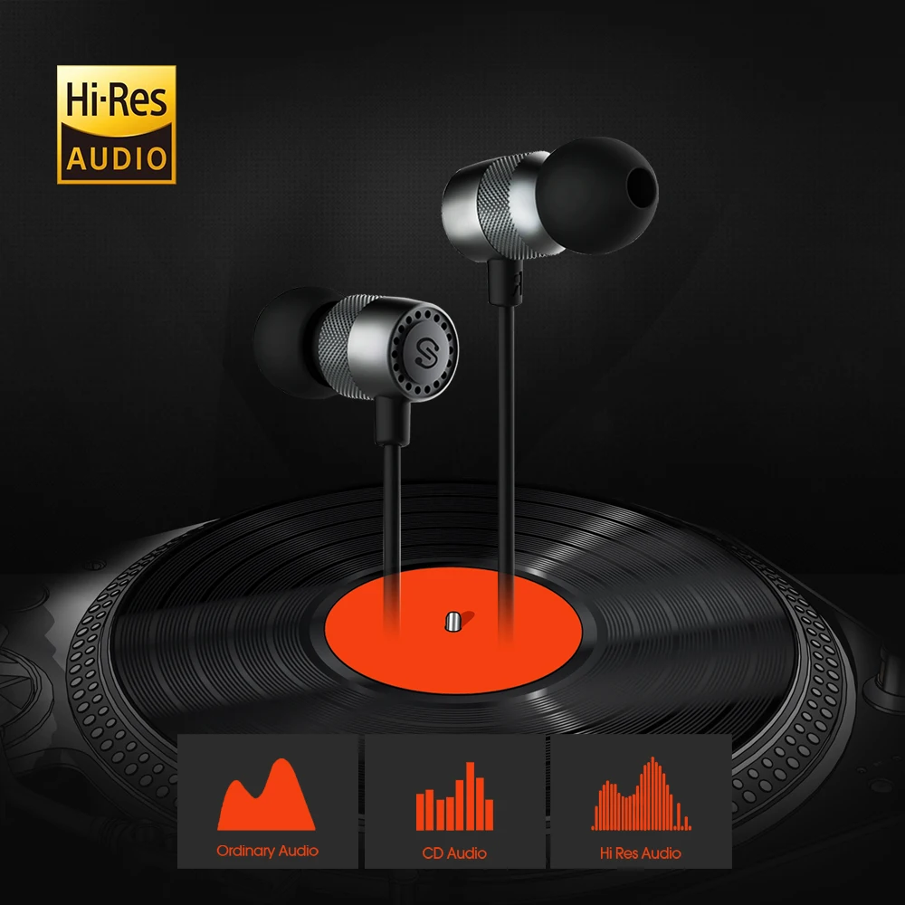 SoundPEATS Hi Res аудио стерео бас наушники 3 5 мм разъем проводные Handfree гарнитура для Xiaomi