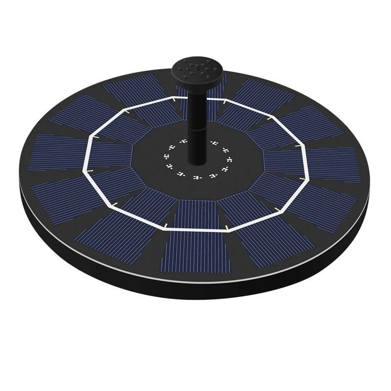 

Floating Solar Garden Fountain 180L / H Submersible Brushless Water Pump Bird Bath Garden Pond Watering Decor 14500 Battery