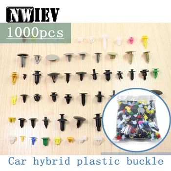 

NWIEV 1000pcs Mixed Auto Fastener Car Door Bumper Fender Rivet Retainer Clips For Opel Astra h g j Jeep Renegade Citroen c4 c5