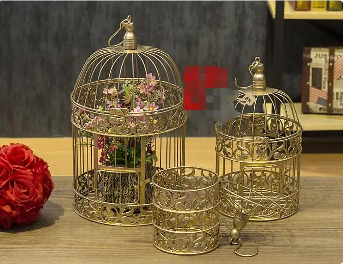 Azarujacity Vente Or Chaud Oiseau Cage Décoration Fait à La