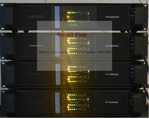 Высокое качество FP14000 усилитель smps линейный массив усилитель 2 канала на 2x2350 Вт/8ohm RMS Выход банан привязки пост сценическое освещение