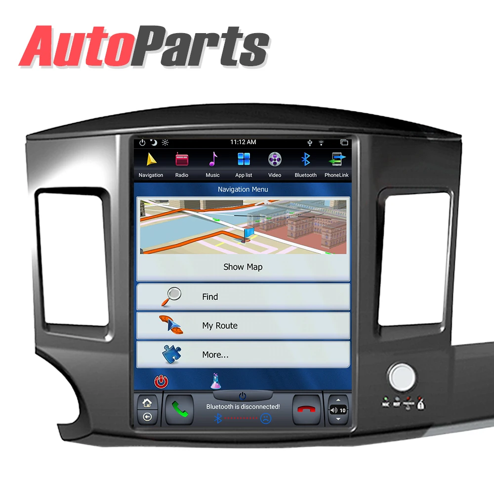 Excellent Android 8.1 IPS 6 core 4GB RAM Tesla style Car DVD GPS Navigation for Mitsubishi Lancer 2007 - 2017 head unit multimedia radio 5