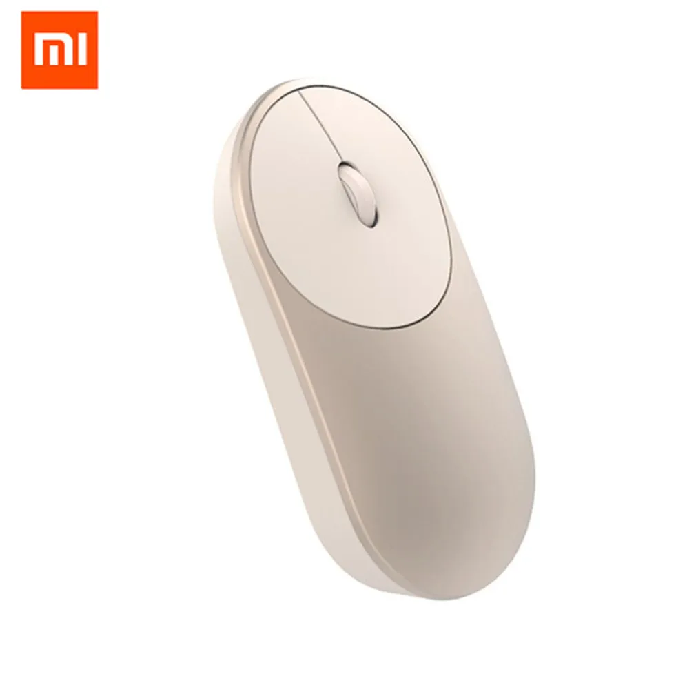 Xiaomi Mi мини беспроводная мышь 2 4 ГГц Wi Fi Bluetooth 0 для Windows 8 Win10 ноутбук из алюминиевого