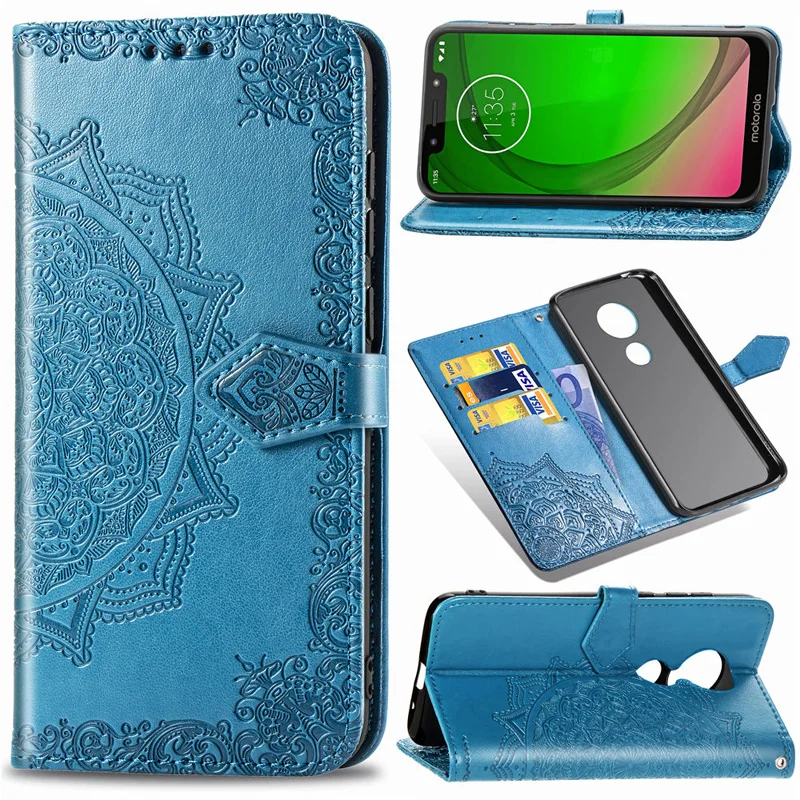 

3D Floral TPU Leather Flip Cover For Moto G7 G5 P30 PLAY Case Wallet Bag For Moto One G7 Power G6 G7 Plus P30 Note P40 Case