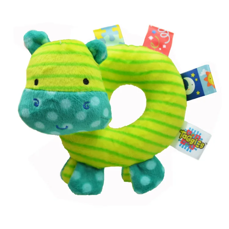 Игрушек! Новое поступление, милые разноцветные игрушки в виде животных, слона, Льва, бегемота, круглые детские игрушки, погремушка, подарок на день рождения, 1 шт - Цвет: hippo