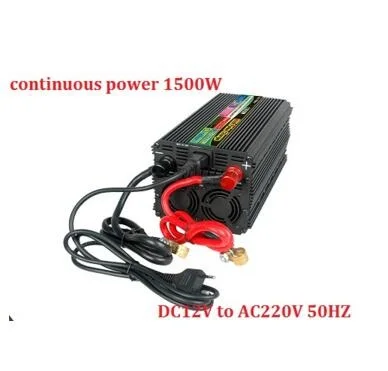 

Surge Power 3000W 1500W DC12V to AC220V UPS Power Inverter with battery charging function