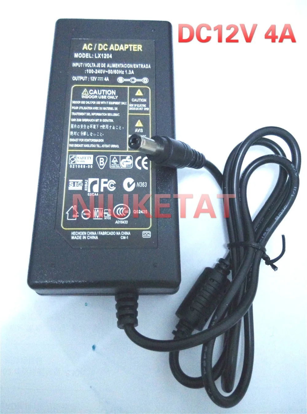 AC 100-240V to 12V DC Power Supply Adapter For 3528 5050 SMD LED RGB Strip light