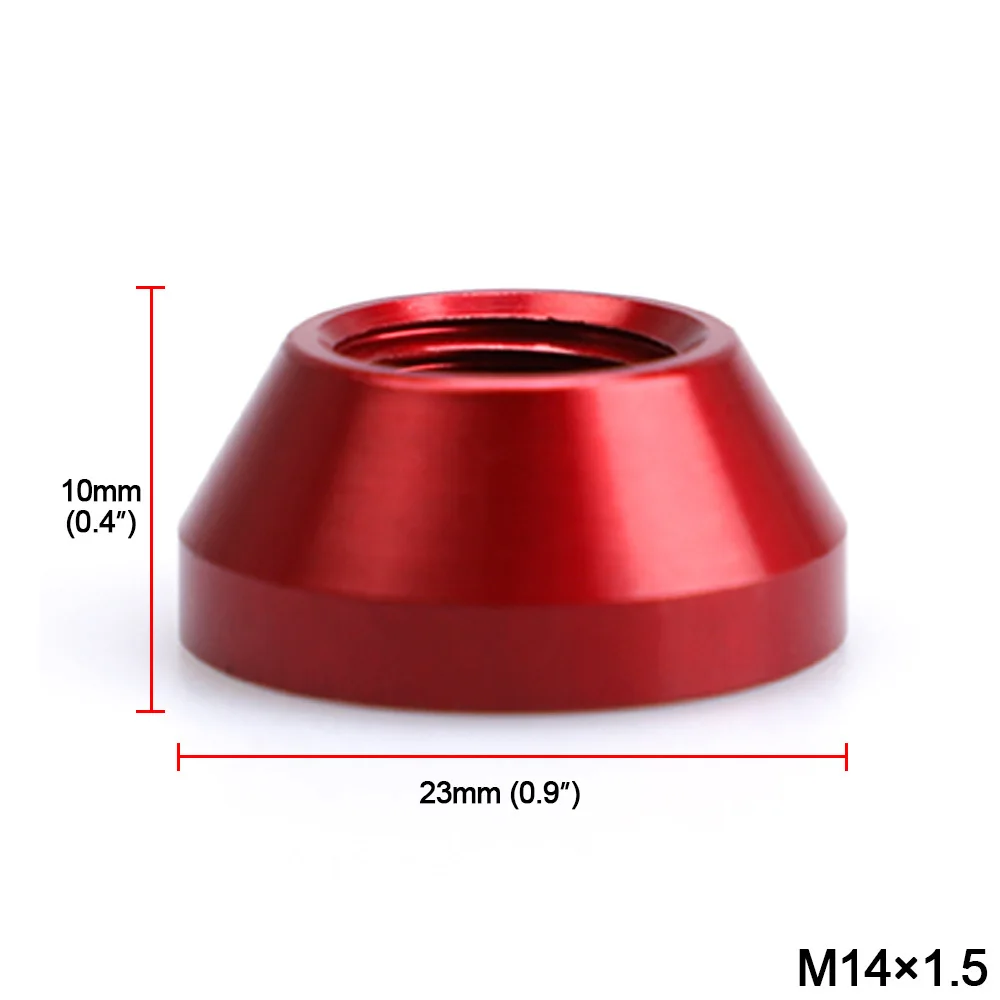 Автомобильная модификация M14X1.5 M14X1.25 M12X1.5 M12X1.25 винтовые колпачки для конических болтов колеса 7075 Кованые Алюминиевые гайки крышка