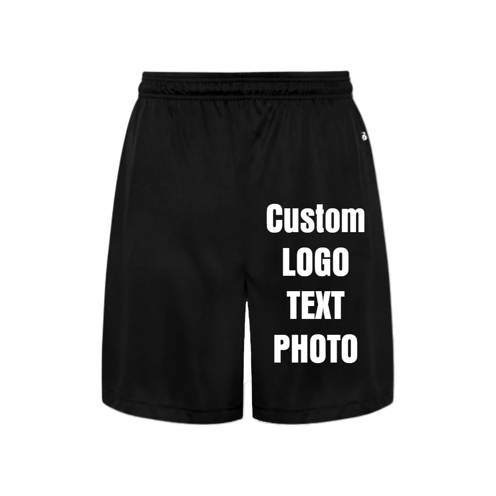 Пользовательские Летние повседневные пляжные шорты мужские шорты с эластичной талией с принтом логотипа/текста/фото