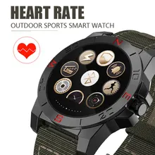 Männer Luxus Smart Uhr Outdoor Sport Smartwatch Mit Pulsmesser Und Kompass Wasserdicht Wach Für ios Und Android