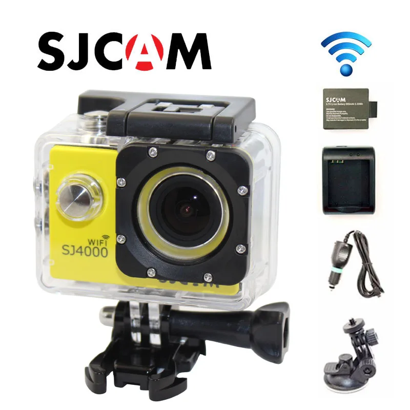 Free Shipping Original SJ4000 WiFi Full HD Sport font b Action b font Camera Car Charger