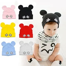 Модная вязаная шапка для маленьких мальчиков и девочек; сезон весна-осень; шапка с героями мультфильмов; новые детские головные уборы; шапка для малышей; I0019