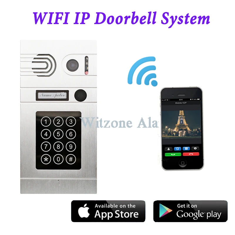 2016 Hot Sell Keyless Home Entry System IP Wireless Video Door Phone