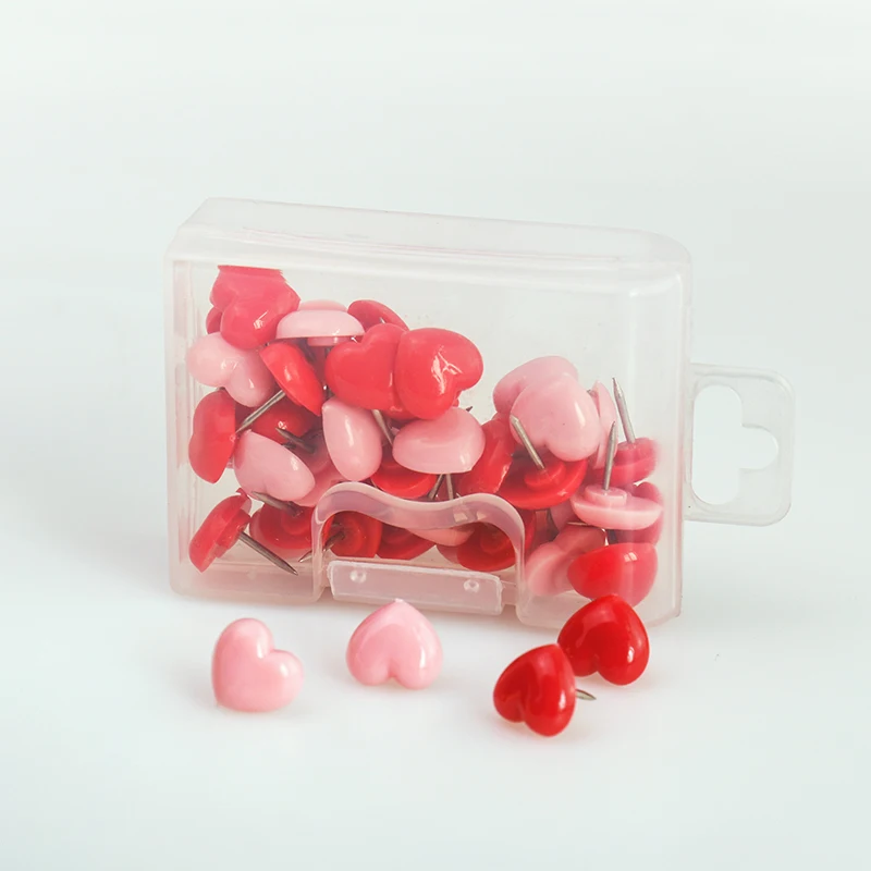 in plastica trasparente Spilli a spinta confezione da 100 puntine rotonde color oro rosa bacheche in sughero per scuola