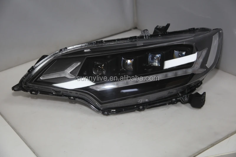 Full led headlight For HONDA for Fit Jazz- year Black Housing JC