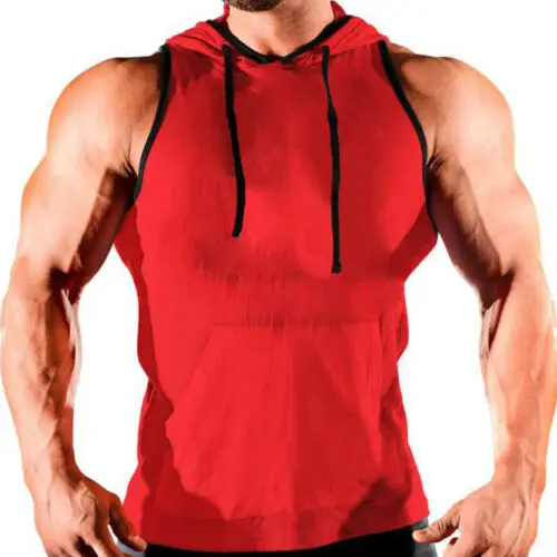 Hot Men Clothing Tank Top Hoodie Stringer Bodybuilding Hooded Muscle Shirt 2019 Hot Sale New