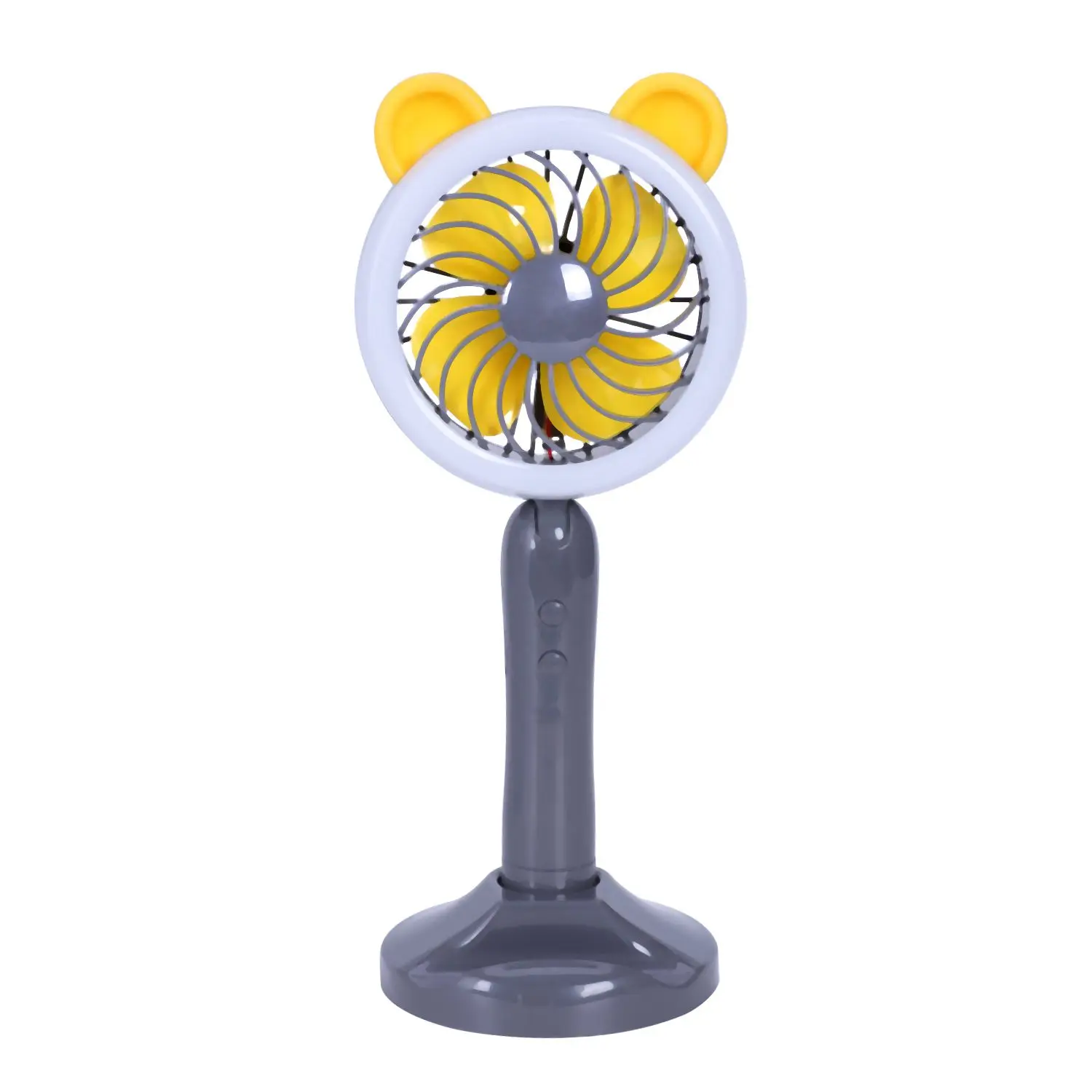

Super Cute Multifunction Portable Phone Selfie LED Ring Light USB Charger Fan For Hot Summer Phone Holder